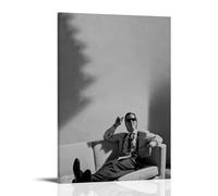 American Psycho Movie Classic Black and White Poster Peinture décorative sur toile Art mural pour salon, chambre à coucher, art mural, impression d'image moderne, décoration de salle familiale, 40 x