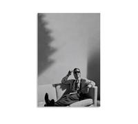 American Psycho Movie Classic Black and White Poster Peinture décorative sur toile Art mural pour salon, chambre à coucher, art mural, impression d'image moderne, décoration de salle familiale, 40 x