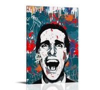 American Psycho Movie Graffiti Style Poster Peinture décorative sur toile Art mural pour salon, chambre à coucher, art mural, impression d'image moderne, décoration de salle familiale, 40 x 60 cm