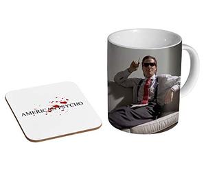 American Psycho Sofa Tasse à café en céramique + dessous de verre Coffret cadeau