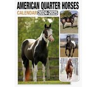 American Quarter Horses Calendar 2024 - 2025: Monthly Planner Jan 2024 to Dec 2025, Thick & Sturdy Paper, Unruled Blocks, Eco Friendly, Great Gifts For Beloved Fan, US Holidays, Kalendar, Calendrier