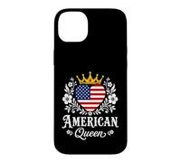American Queen America Flag USA Proud American Woman Coque pour iPhone 14 Plus