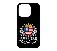 American Queen America Flag USA Proud American Woman Coque pour iPhone 14 Pro