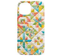 American Quilt Colorful Patchwork Quilting Quilter Couture Coque pour iPhone 15
