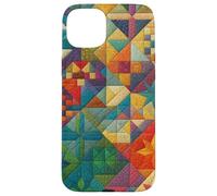 American Quilt Colorful Patchwork Quilting Quilter Couture Coque pour iPhone 15 Plus