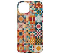 American Quilt Colorful Patchwork Quilting Quilter Couture Coque pour iPhone 15 Plus