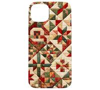 American Quilt Colorful Patchwork Quilting Quilter Couture Coque pour iPhone 15 Plus