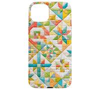 American Quilt Colorful Patchwork Quilting Quilter Couture Coque pour iPhone 15 Plus