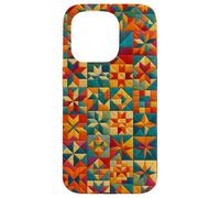 American Quilt Colorful Patchwork Quilting Quilter Couture Coque pour iPhone 15 Pro