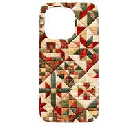 American Quilt Colorful Patchwork Quilting Quilter Couture Coque pour iPhone 15 Pro