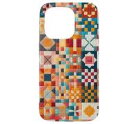 American Quilt Colorful Patchwork Quilting Quilter Couture Coque pour iPhone 15 Pro
