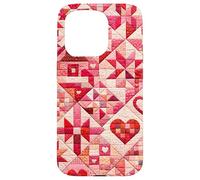 American Quilt Colorful Patchwork Quilting Quilter Couture Coque pour iPhone 15 Pro