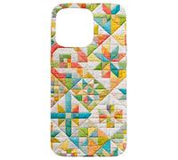 American Quilt Colorful Patchwork Quilting Quilter Couture Coque pour iPhone 15 Pro Max