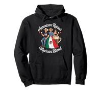 American Raised Mexican Blood Funny Heritage Mom Femmes Hommes Sweat à Capuche