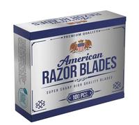 American Razor Blades by The Shave Factory - Super Sharp Double Edge Razor Blades, Japanese Steel, New Value Pack (100 PCS)