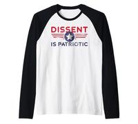 American Resist Dissent est Une Manifestation Patriotique Manche Raglan