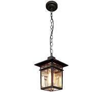 American Retro Attic Proof Proof Small Pendant Lamp Black Hanging Lamp Kitchen Island Suspension Industrial Suspendens Metal Cage Lantern Chandelier, Utilisé pour Les couloirs de Salle à Manger