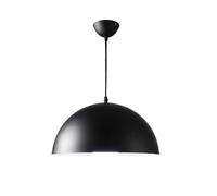 American Retro Style Ceiling Chandelier, Semi-Circular Painted Metal Hanging Lamp Shade, E27 Base Single-Head Pendant Light for Restaurant, Cafe, Hotel(Dark,40cm)