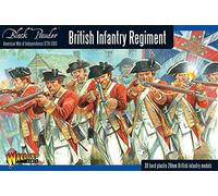 American Revolutionary War Black Powder: British Infantry Regiment 1776-1783 30 Plastic Toy Soldier Figures (28mm) Assembly Required