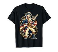 American Revolutionary War Patriot Musket 1776 Soldat T-Shirt
