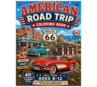 American Road Trip Coloring Book