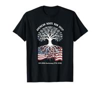 American Roots Run Deep Patriotic Heritage Flag 4 Juillet 250 T-Shirt