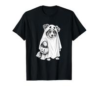 American Shepherd Halloween, Amoureux des Chiens, fantôme Effrayant T-Shirt Graphique avec Valeur