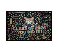 American Shorthair Cat Congrats Grad Puzzle 1000 pièces en bois imprimé chaton pour remise de diplôme Décoration de e 2026 pour divertissement à domicile