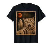 American Shorthair Halloween Ghost Selfie Boo Cat Meme T-Shirt