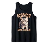 American Shorthair Your Ticket to Feline Affection Cat Lover Débardeur