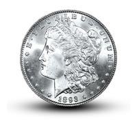 American Silver Morgan Dollar, Monnaie Ancienne en Argent américain, pièce de Monnaie Antique, pièces Anciennes pour collectionneurs, pièce de Collection, Cadeau Historique (1 Pcs 1893)