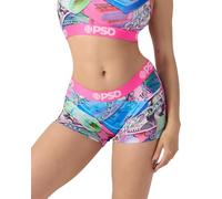 American Socks BS World Stackz PSD Short de sport pour femme entrejambe de 7,6 cm Extensible dans les 4 directions Soufflet doublé, World Stackz, M