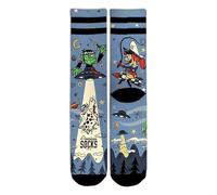 American Socks | Chaussettes Alien Snatch | Chaussettes Demi-Canne Véganes, Longueur Moyenne-Haute | Deux Tailles, 67% Coolmax | Conçues à Barcelone (FR/ES, Lettres, S, M, Régulier, Régulier, Alien