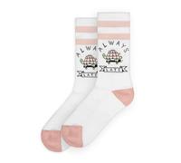 American Socks Chaussettes 'Always Late - Mid High' blanc, Taille 19-55