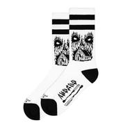 AMERICAN SOCKS Chaussettes Church Of Doom | moyenne-haute, taille unique EU 36-46, adaptées aux végétaliens, conçues à Barcelone, tissu doux et respirant, 68 % coton, chaussettes amusantes unisexes