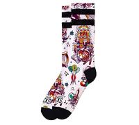 American Socks Chaussettes de pub, mi-haute, 2 tailles, conçues à Barcelone, 67 % Coolmax, absorbent l'humidité, Pub - Mid High, L/XL