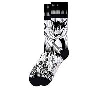 American Socks Chaussettes 'Evil Cat' blanc, Taille 41-46