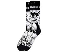 American Socks | Chaussettes Evil Cat | Longueur Moyenne-Haute, 2 Tailles | 67% de Composition Coolmax | Conçues à Barcelone | Chaussettes Mi-Mollet Unisexes, S/M