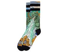 American Socks Chaussettes 'Kaiju King' vert, Taille 36-40