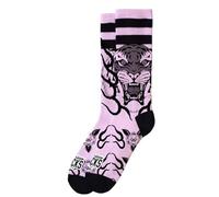 American Socks Chaussettes Khan mi-hautes unisexes conçues à Barcelone avec 67 % Coolmax, rose, L/XL