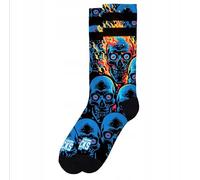 American Socks Chaussettes Knucklehead | mi-haute, 2 tailles, unisexes, conçues à Barcelone, chaussettes demi-tige, absorbent l'humidité, Bleu et noir, S/M