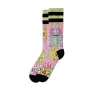 American Socks Chaussettes mi-hautes avec impression radioactive, technologie anti-humidité, conçues pour l'action et le confort, Radioactif, L-XL Alto