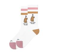 American Socks Chaussettes mi-hautes avec imprimé Be Capy Vegan Friendly, contrôle des odeurs, matériau antibactérien, double renfort sur la semelle, les orteils et le talon, Imprimé, 36-46 Alto