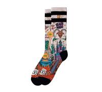 American Socks Chaussettes mi-jambes imprimées Black Magic | Deux tailles pour un ajustement parfait | Technologie anti-humidité., Noir (Black Magic), L-XL Alto