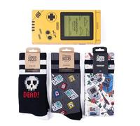 American Socks Chaussettes mi-longues | Boîte cadeau Gamer Box, style Old School | Technologie de contrôle de l'humidité | Fraîcheur maximale | Édition limitée, Graphique, L-XL Alto