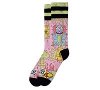 American Socks Chaussettes 'Radioactive - Mid High' rose, Taille 36-40