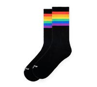American Socks Chaussettes 'Rainbow Pride' noir, Taille 19-55