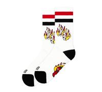 American Socks Chaussettes 'Roll the dice - Mid High' blanc, Taille 19-55
