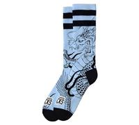 American Socks | Chaussettes Ryujin | Longues Moyen-Hautes, 2 tailles, Composite 67% Coolmax | Conçues à Barcelone | Absorbent l'humidité | Unisexe, bleu, L/XL