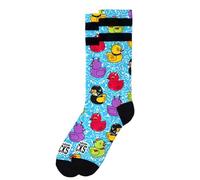 American Socks Chaussettes Tub Duck | Longueur Moyenne-Haute, 2 tailles, 67 % Coolmax, Absorbent l'humidité pour des pieds frais | Conçues à Barcelone | Unisexe, bleu, S/M